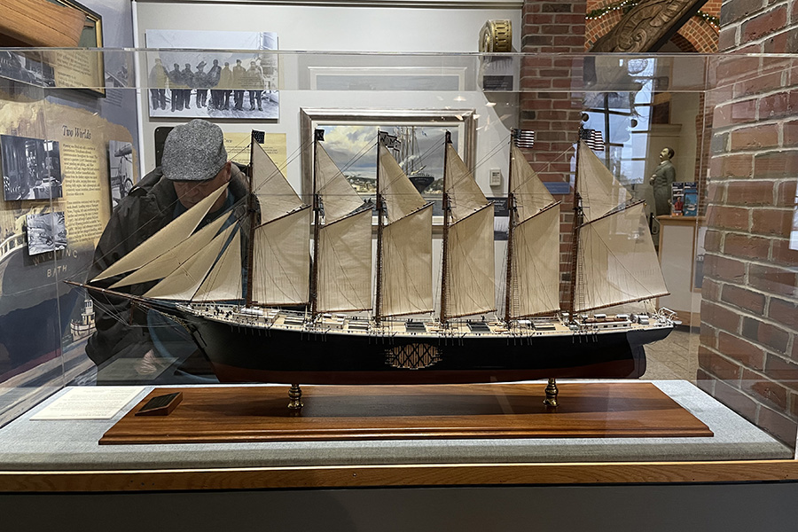 Maine Maritime Museum schooner model